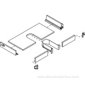 curved under sink connector drawer box